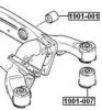 ASVA 1901-007 Control Arm-/Trailing Arm Bush